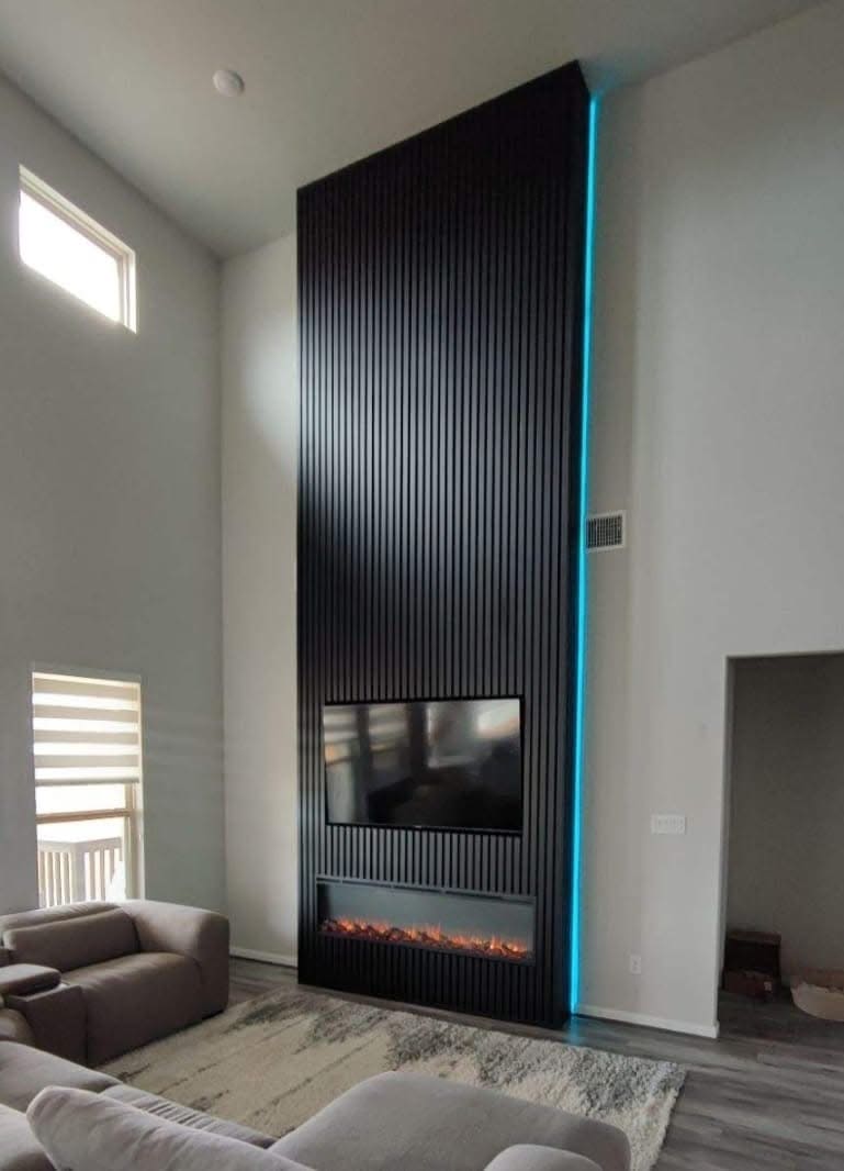 Residential Gypsum Board Wall Finishing Smooth residential gypsum board wall installation with professional finishing and clean joints