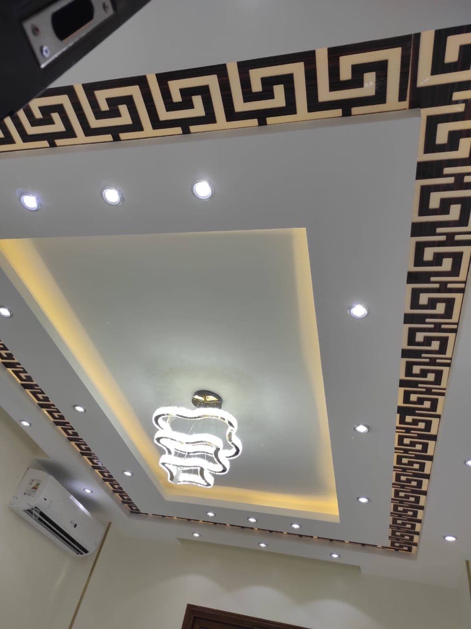 Custom Gypsum Board Closet Construction Custom gypsum board construction for walk-in closet with integrated shelving framework