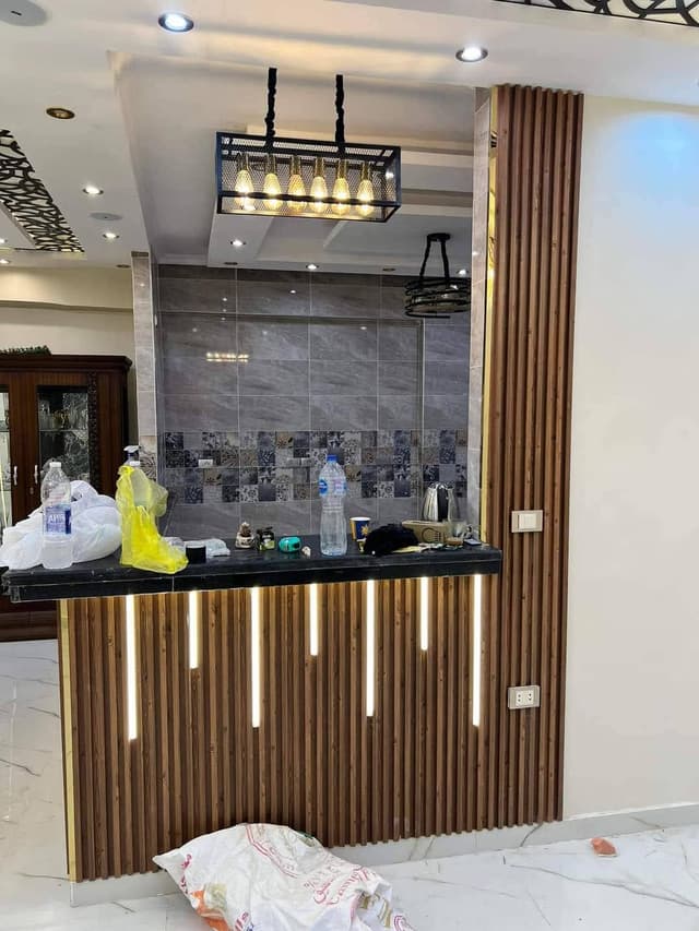 Standard Residential Gypsum Board Work Professional residential gypsum board installation with clean lines and smooth finishing