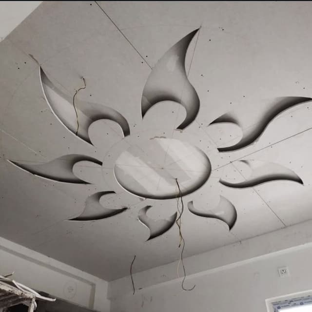 Compact Space Gypsum Board Installation Efficient gypsum board installation in compact space with multi-functional framework and storage integration